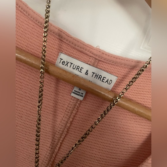 Texture & Thread Button-Front Tie Tank Top - Picture 9 of 12